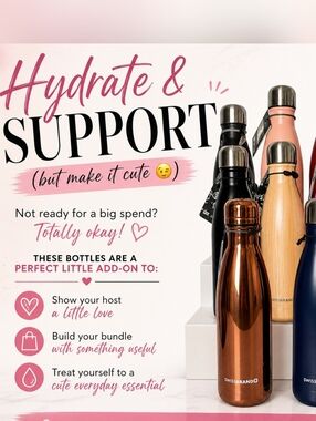 Host Support/Bundle Booster Stainless Steel Water Bottles💧 Practical Add-On